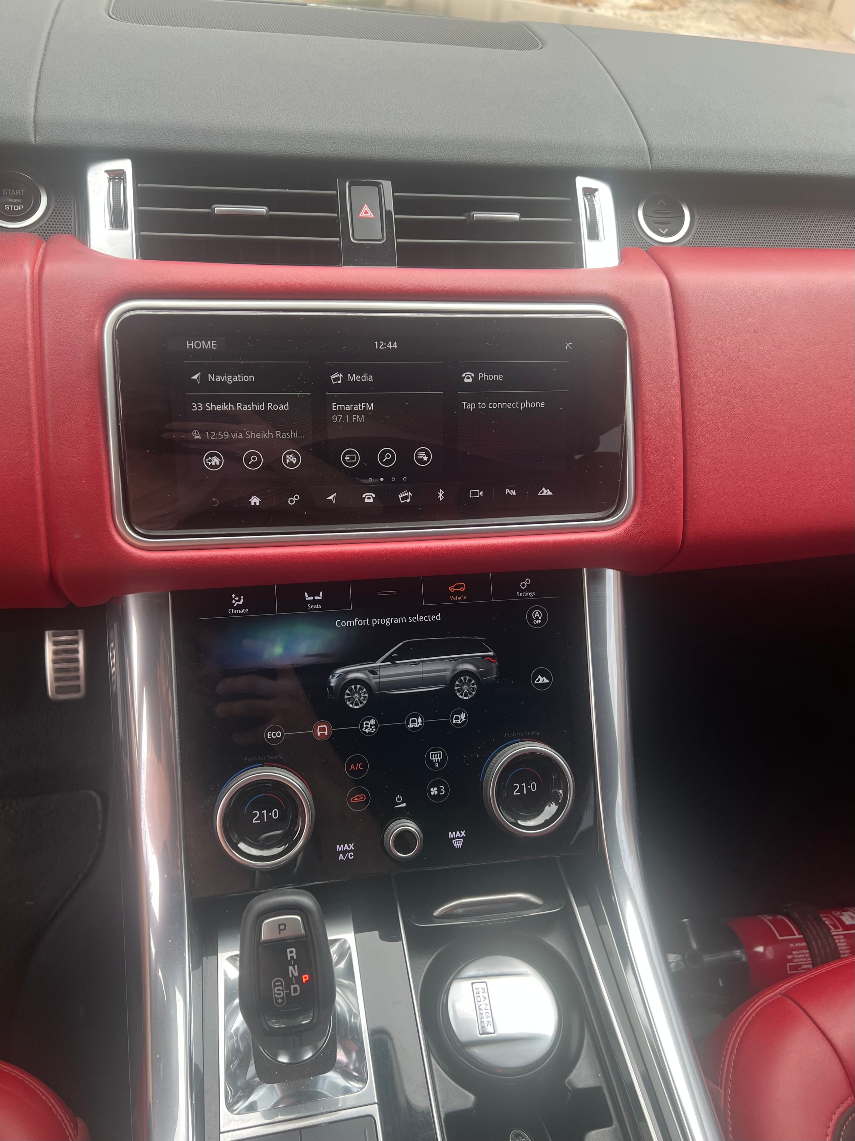 zwart Land Rover Range Rover Sport Dynamic V6 2020